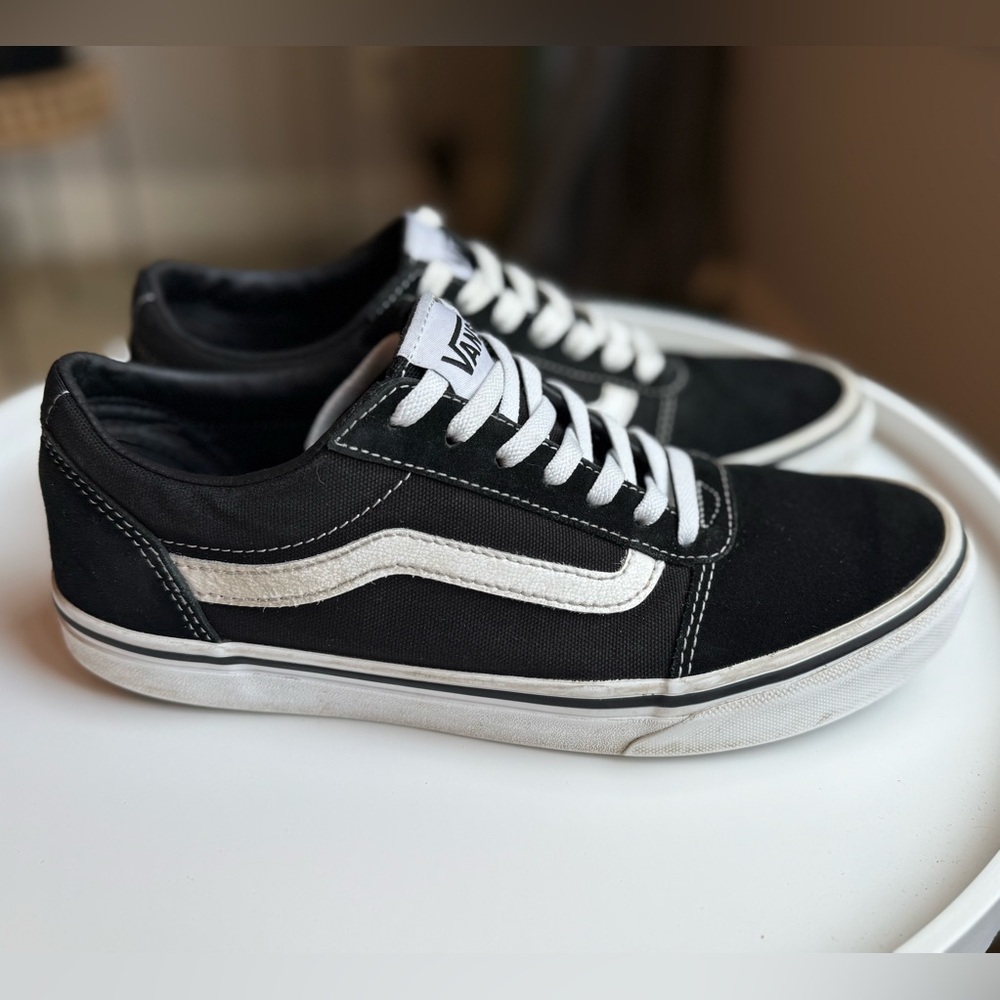 Vans Old Skool Skate Board Shoes Black White Low Top Lace Up